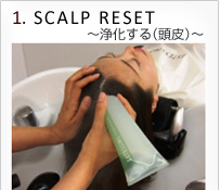 １.SCALP RESET ～浄化する（頭皮）～